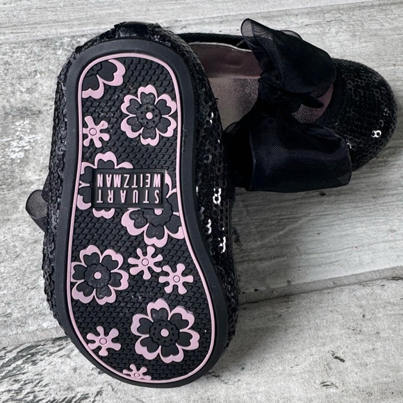 Stuart Weitzman "Baby Bling" Sequin Crib Shoe - size 1 - Picture 5 of 6